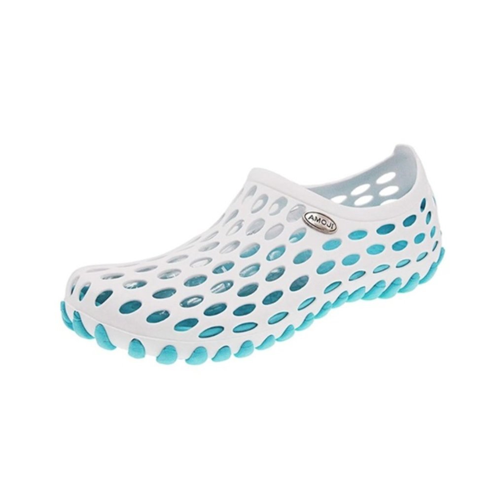 Amoji Blue & White Perforated Water Shoes Eur 44